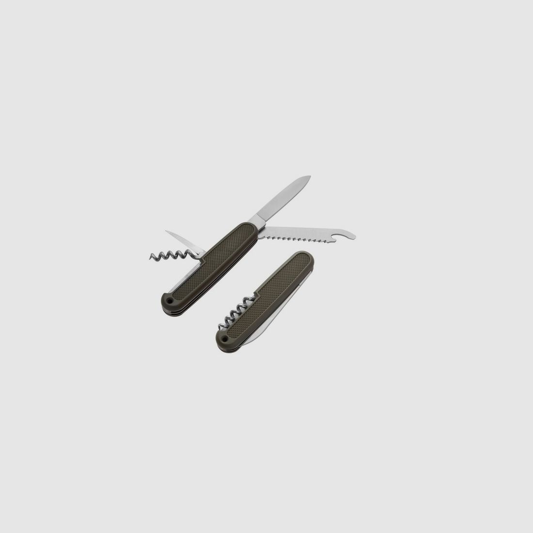 Bundeswehr Taschenmesser mit Hülle - Nachbau - Oliv
