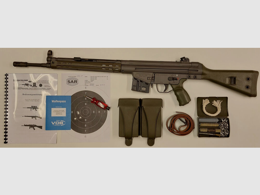 Schwaben Arms GmbH Selbstladebüchse SAR M41 SPORTMATCH MF3 G3KT Kaliber 308win. - MADE IN GERMANY - ähnlich HK41/G3