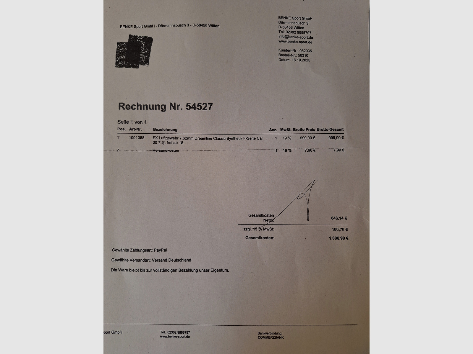 FX Dreamline Classic 7,62