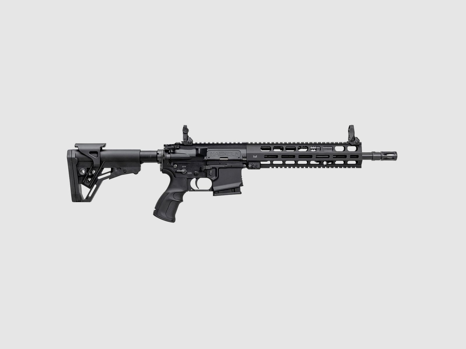 Haenel semi-automatisch geweer CR 223 M-LOK handguard .223 Rem. loop lengte 318 mm | Directe trekker lang zwart niet sport goedgekeurd