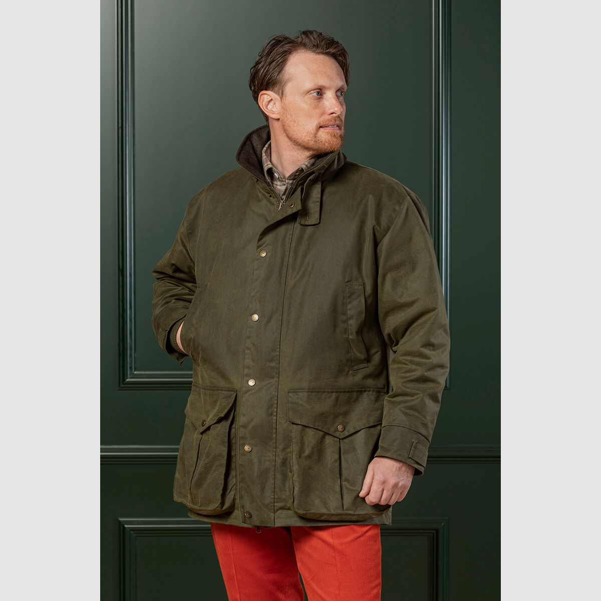 Enoch Mens Jagd-Wachsjacke, Bild 10 von 14