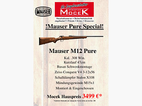 Mauser M12 Pure, mit Zeiss Conquest V4 3-12x56