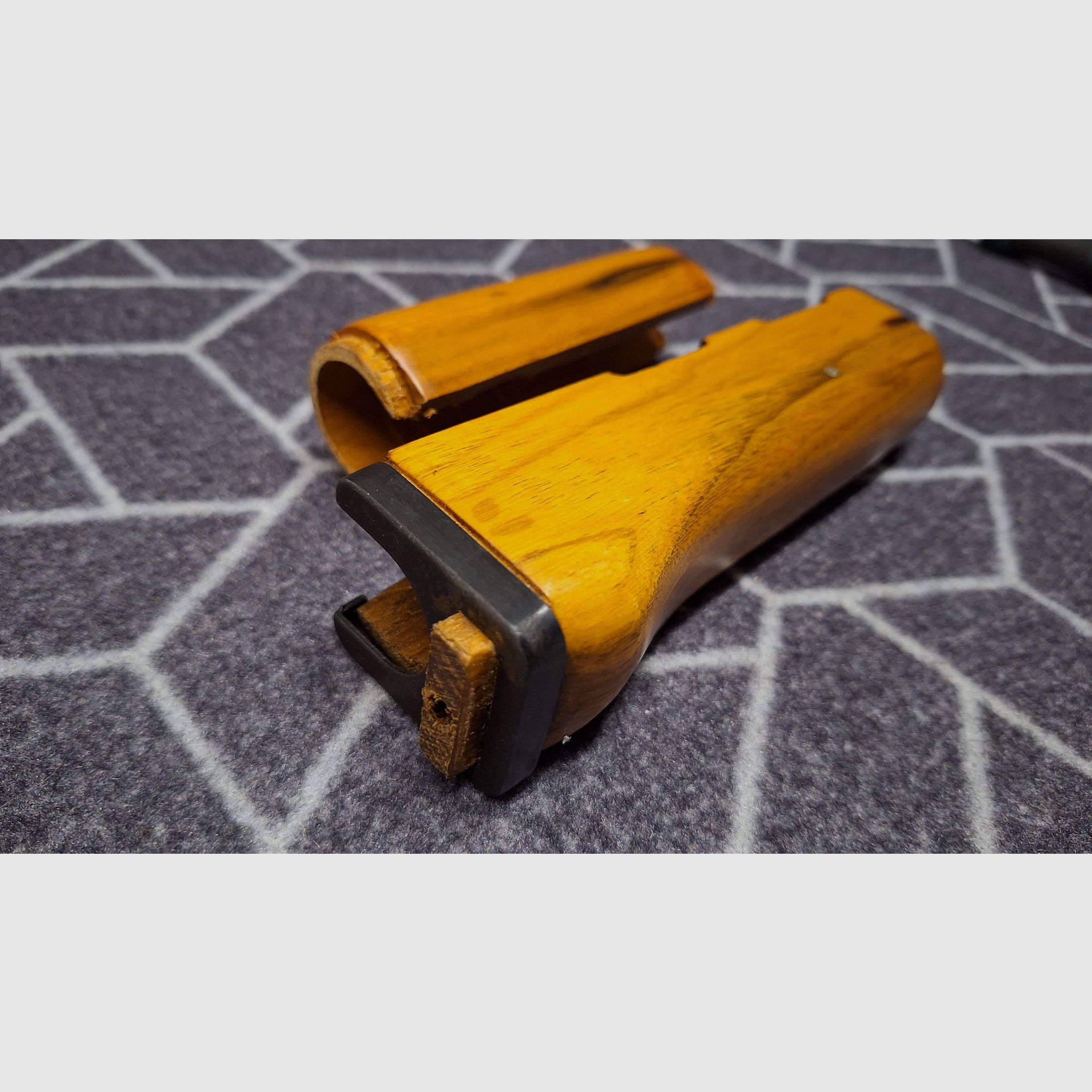 AK47 wooden stock set complete!