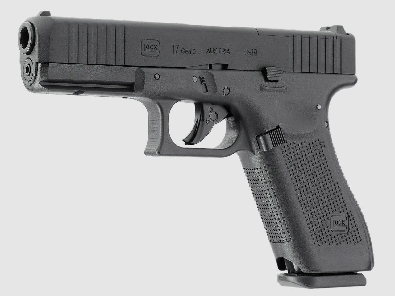 CO2 Softair Pistole Glock 17 Gen5 MOS Blow Back Metallschlitten Kaliber 6 mm BB (P18)