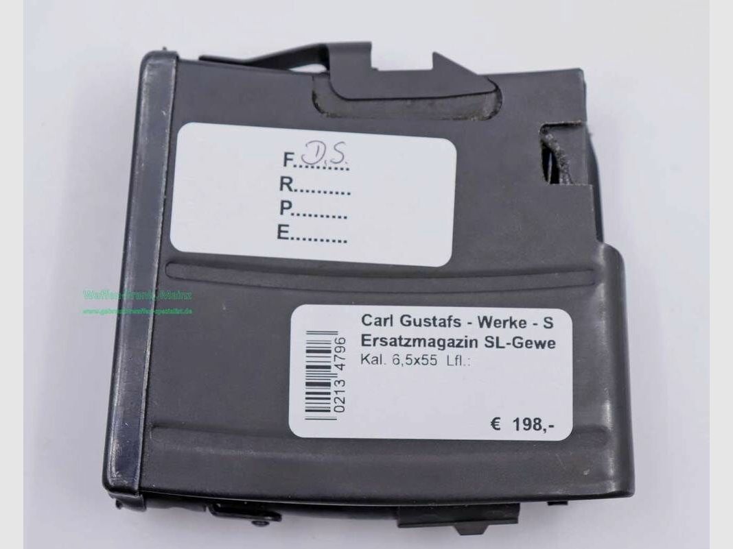 Carl Gustafs - Works - Swedish Replacement Magazine SL Rifle 42B 6.5x55