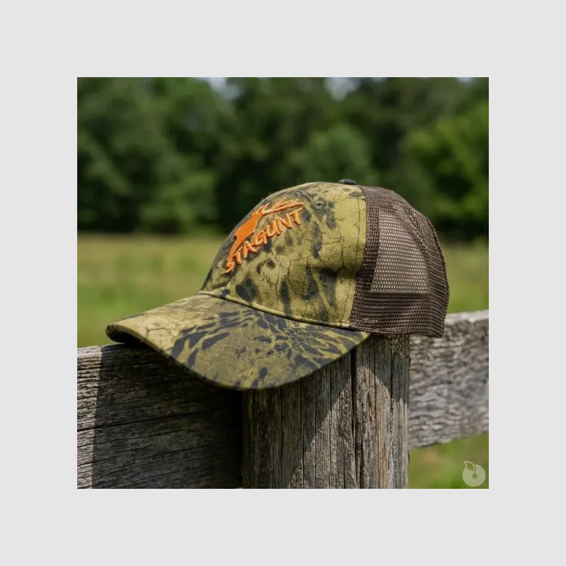 Embroidered Polyester Camo Wild Cap Blaze One Size, image 1 of 8