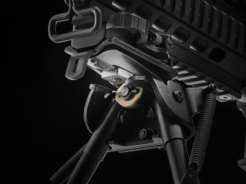 ERATAC bipod adapter with slot nut and knurled nut