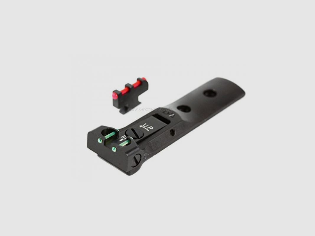 LPA TXT SIGHT FOR S&W REAR GREEN FRONT RED FIBERGLASS WITH HANGING FRONT SIGHT