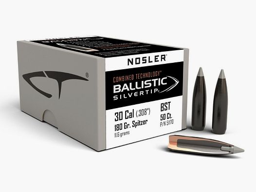 Nosler Hunting Cal. .308 Ballistic Silvertip / 180 Grain #51170