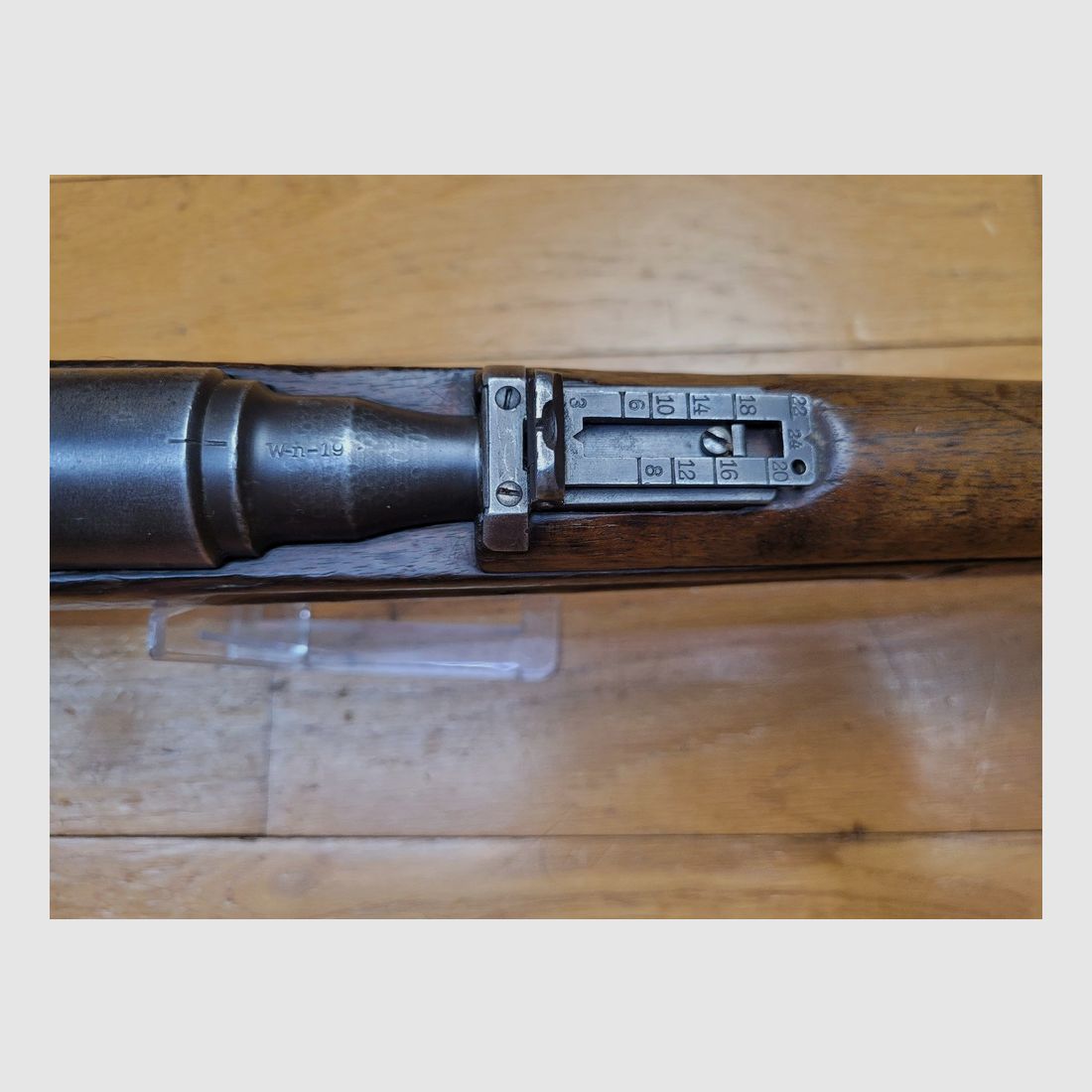 Venerabler und seltener österreichischer Kavallerie-Mosqueton M95 (nicht 95/30!) – Originalkaliber aus 14-18 in 8×50 Mannlicher (und nicht in 8x56R nach 1930) – Mannlicher-Clip verfügbar – Arsenal von Steyr und 100% original – Kategorie D – Sehr selten und in insgesamt gutem Zustand, Bild 19 von 31