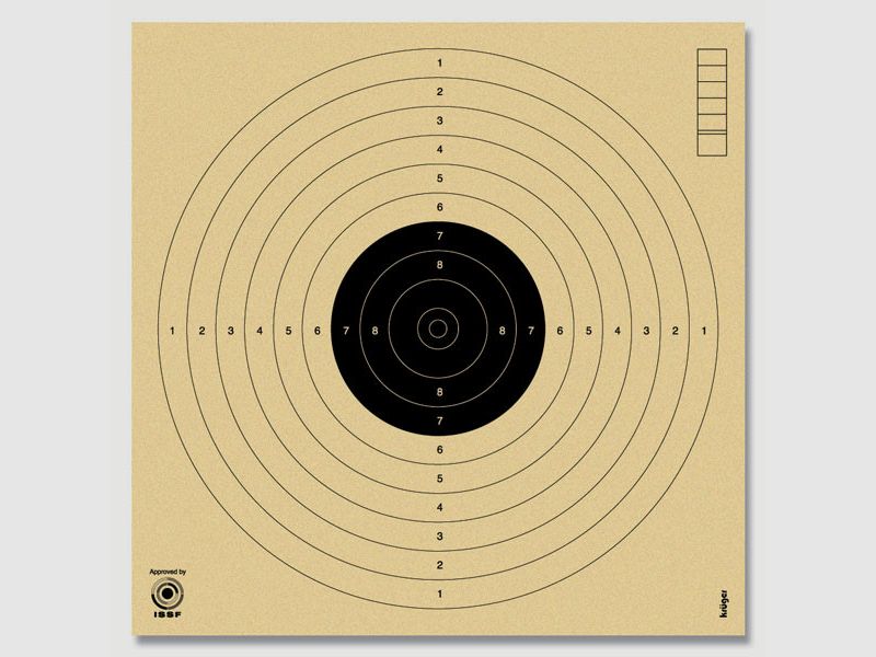 Air pistol target 10m consecutively numbered #3000N