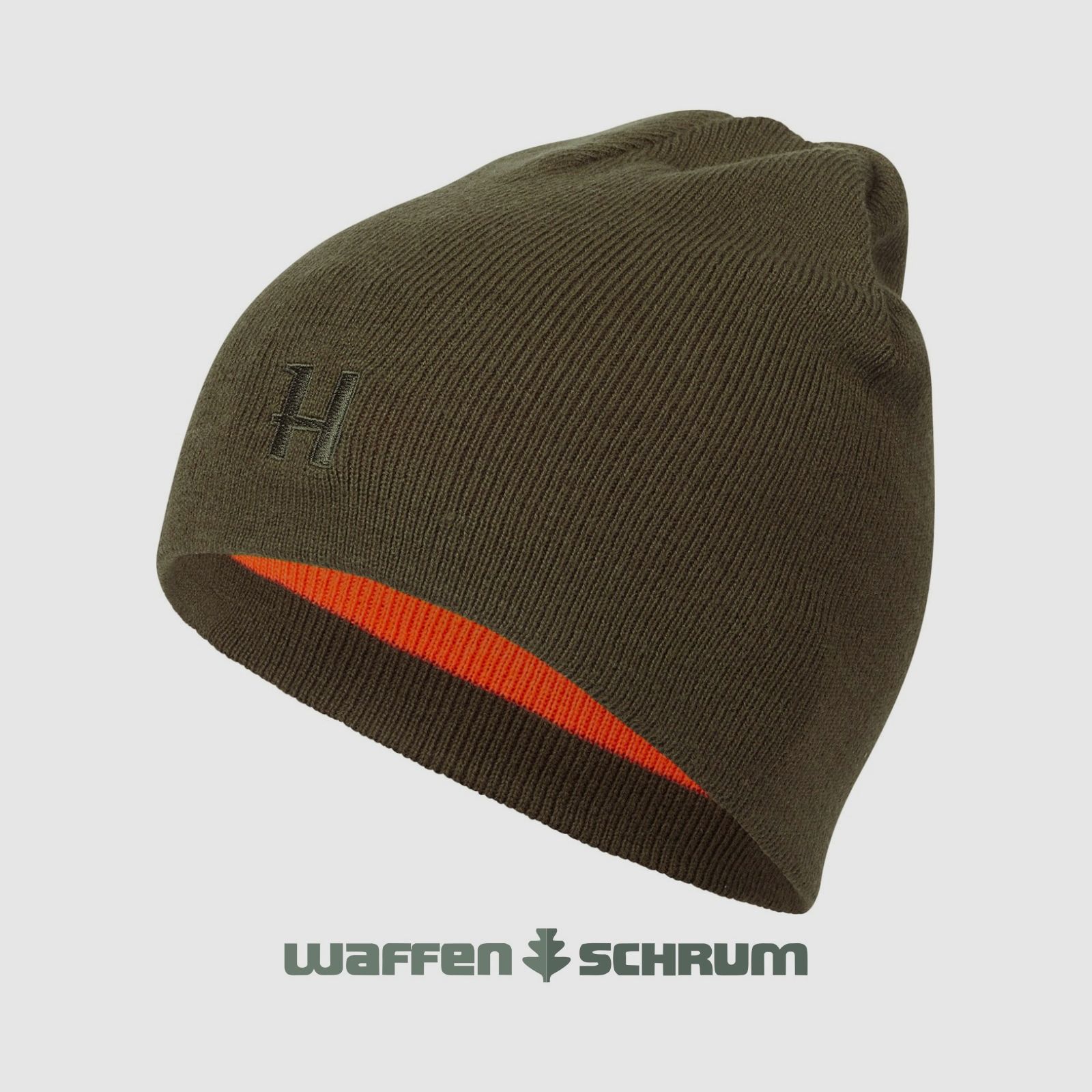 Härkila Beanie Härkila Wendbar Willow green/ Orange
