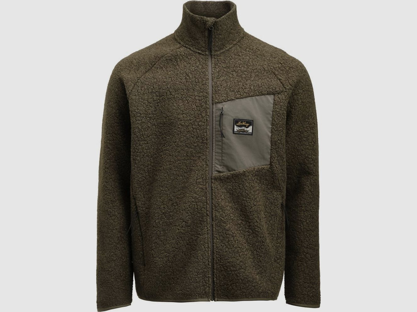 Lundhags Flok Pile Wool Fleece Sweater Forest Green Men S