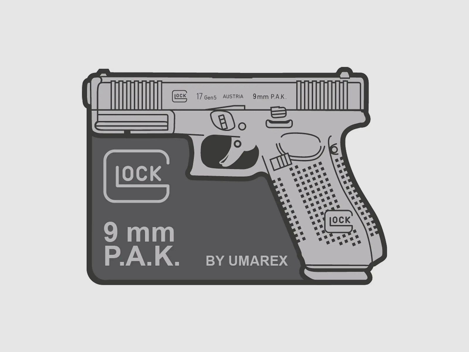 Umarex Umarex 3D Patch GLOCK Rubber Patch 17 Gen5 SSW