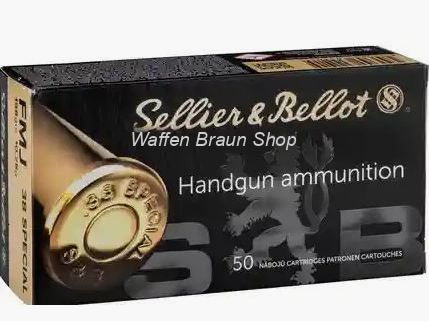 S+B .38Spec. FMJ 158grs. 50St