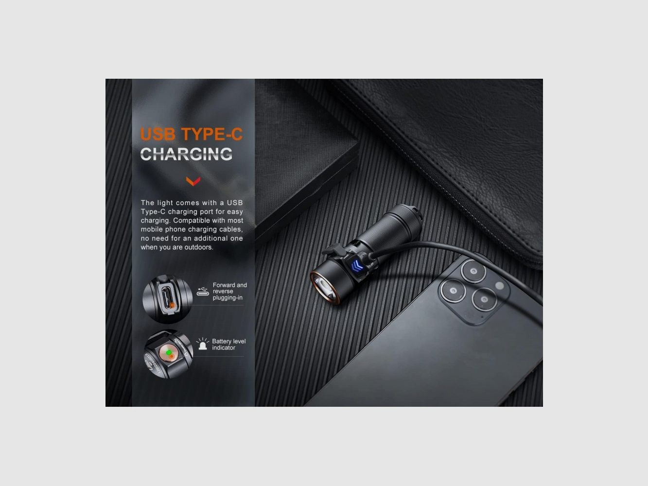 FENIX E18R v2.0, mini linterna EDC recargable 1200 lúmenes 146 m, imagen 12 de 14