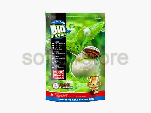 G&G Bio Precision Airsoft 0.33g (2.000 Stück) diameter 5,95mm - Grau