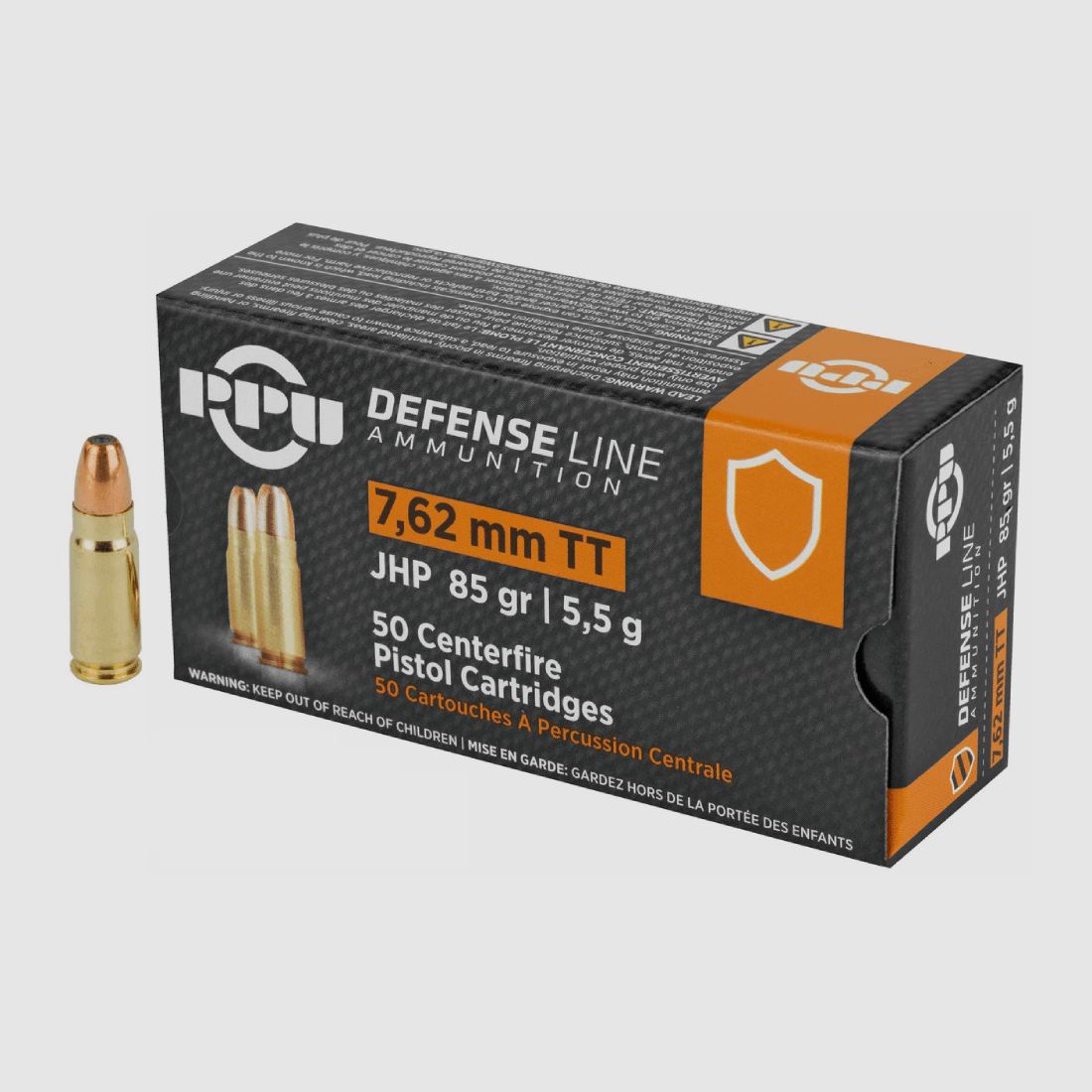 PPU 7,62 Tokarev JHP 5,5g/85grs (A-174)