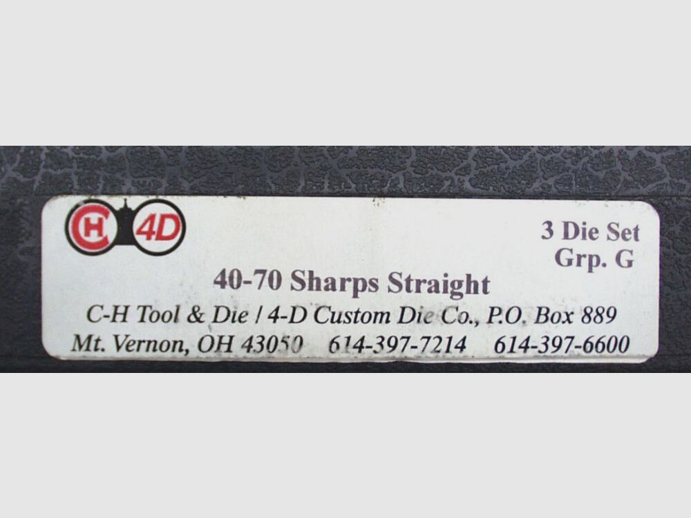CH4D Matrizensatz 3-teilig .40-70 Sharps Straight, Bild 2 von 2