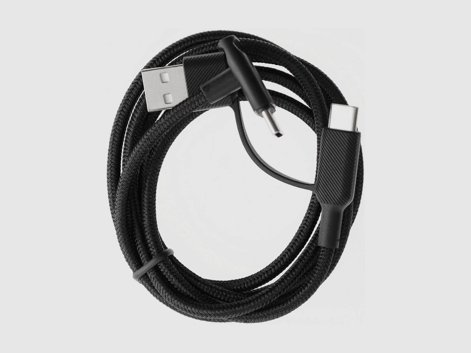 Câble USB-A/USB-C vers USB-C coudé