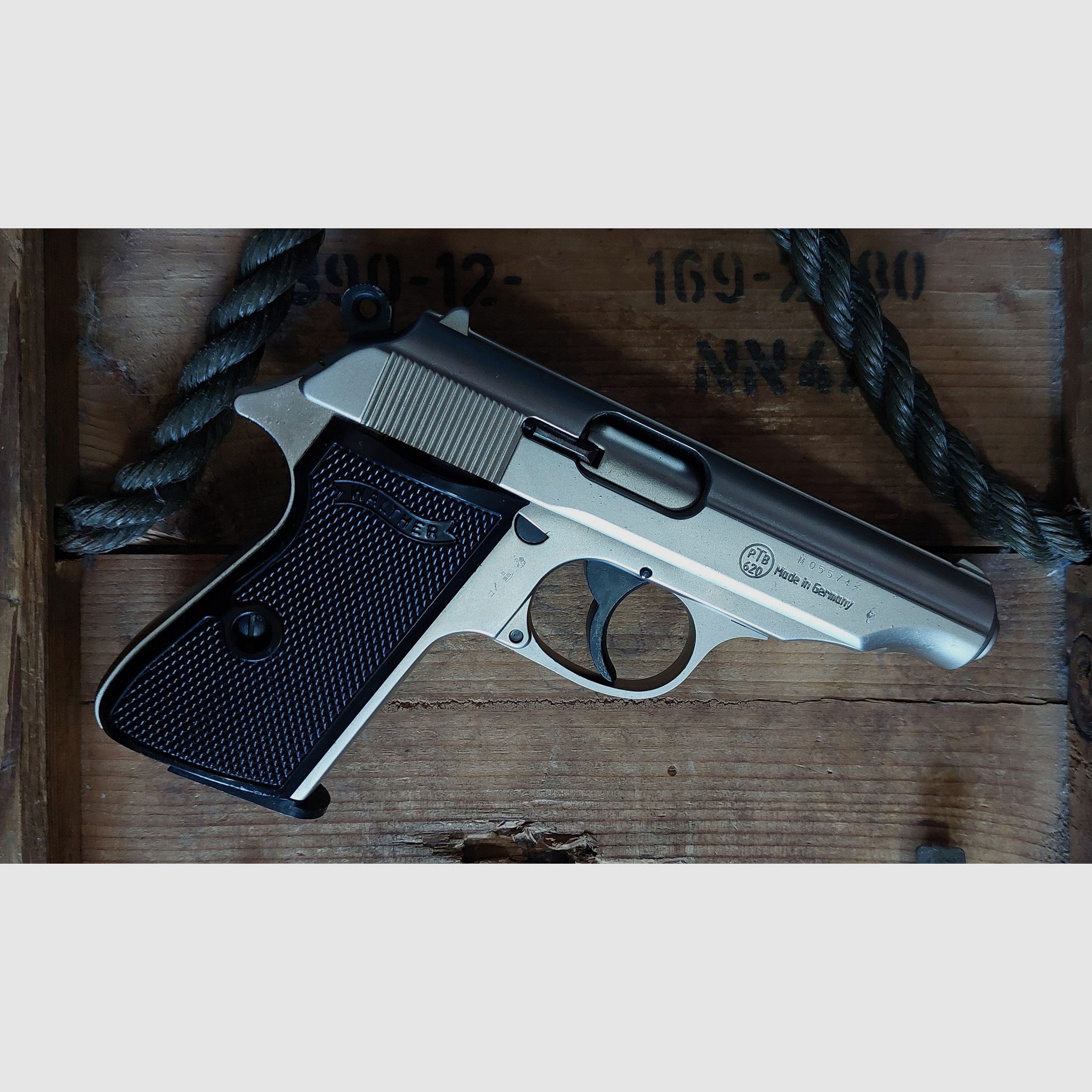 Walther PP chrom 9 mm PAK (PTB 620)