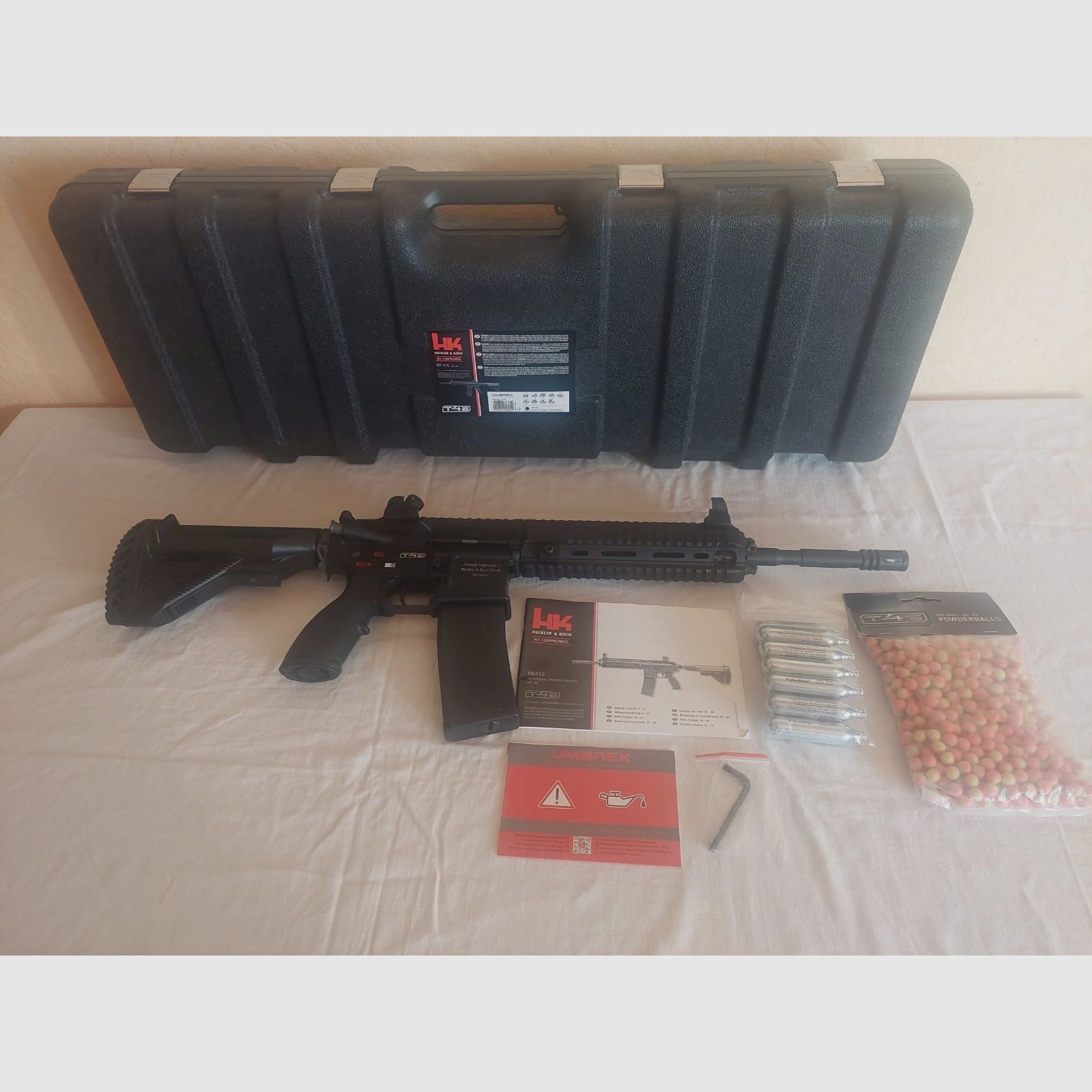 Umarex T4E/ HK416 D RAM Kal 43 met accessoires