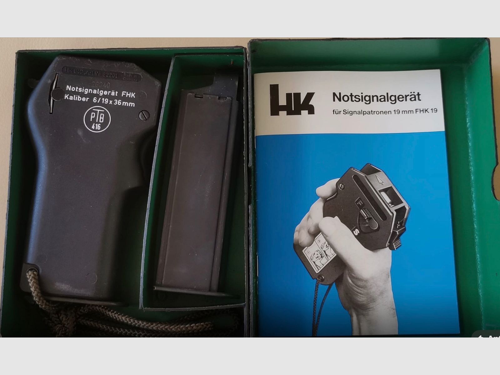 Heckler & Koch Notsignalgerät, versión PTB, 19 mm