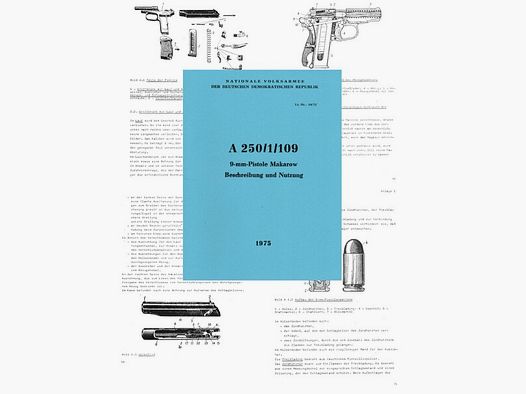 Nachdruck DDR NVA Dienstvorschrift Pistole Makarow