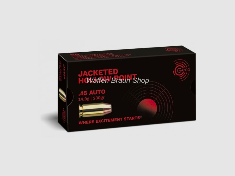 GECO PATR .45 ACP 230grs. Hohlspitz 50 STK