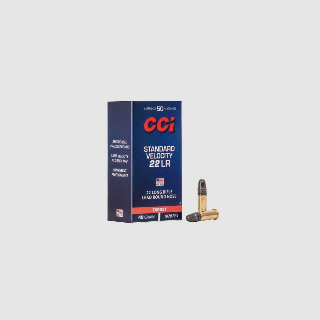 CCI .22 lr Standard Velocity 40 grs Target boite de 50 cartouches, Bild 1 von 2