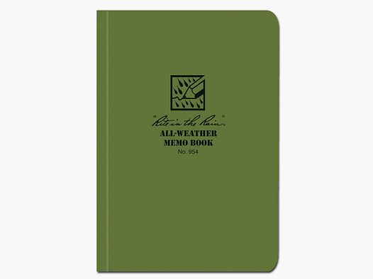 Rite in the Rain Rite in the Rain Tactical Memo Book oliv 954