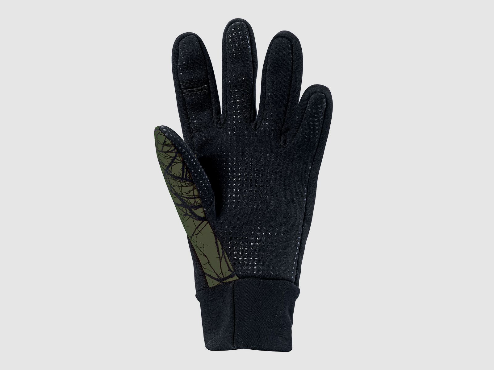 Riserva Guanti da tiro invernale taglio indice dx e sx (Verde – Rami) R2366, immagine 2 di 2