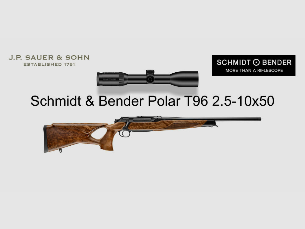J.P. Sauer & Sohn Sauer 505 ICONIC Lochschaft HQ5 Zestaw Elegance | .308 Win. | Schmidt & Bender 2.5-10x50 T96 Polar