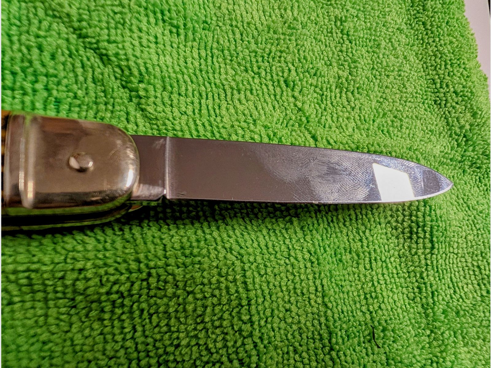 Böker Tree Brand Classic lever action knife – genuine stag horn, unpolished (blade 8 cm, compliant with weapons law)