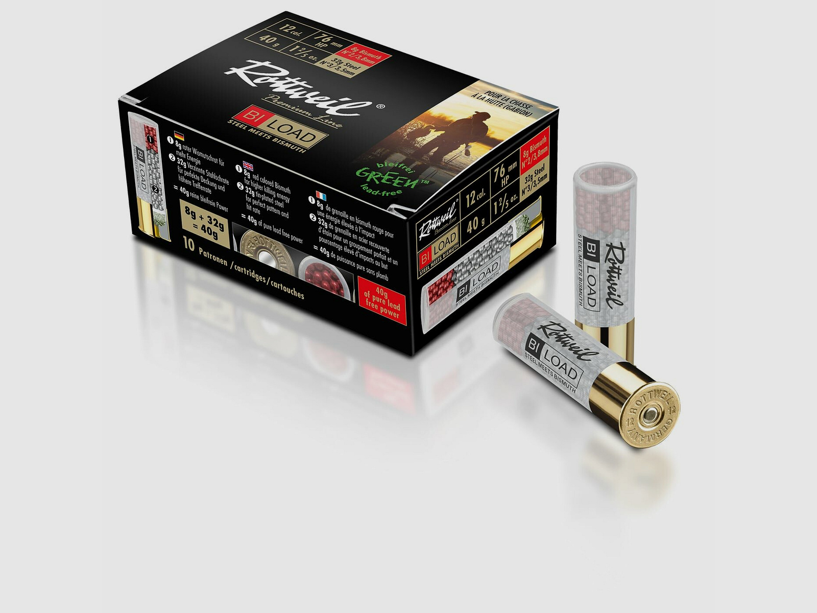 Rottweil 12/76 Rottweil Bi-Load HP Magnum 40g - 10Stk