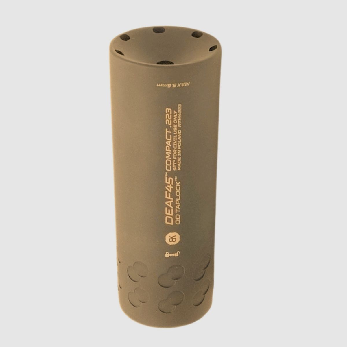 BK Precise - silenciador Deaf45 Compact Taplock - FDE - .223Rem - BK-D45C-223-MFD-QDT, imagen 2 de 3