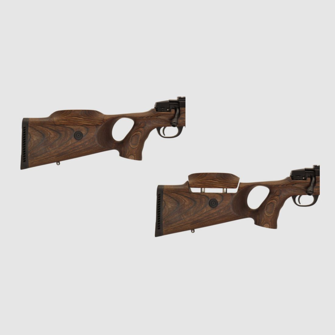 Brenner Komplettpaket: BR-20 B&H Prohunter Lochschaft mit Verstellung inkl. Kahles Helia 2.4-12x56 fertig montiert Jagd Repetierbüchse