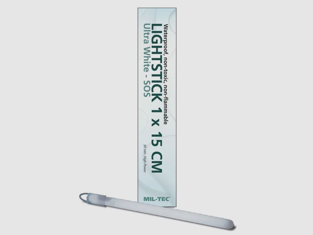 Leuchtstab 15cm Ultra Weiss