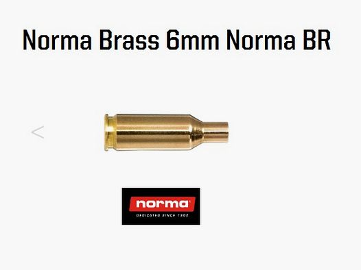 Lot 100 douilles laiton Norma cal 6mm BR