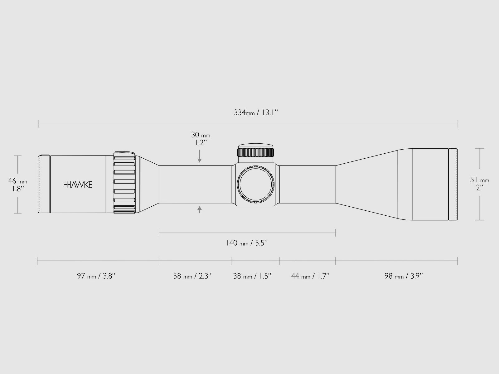 HAWKE 16415 ENDURANCE 30 FD 2-12x50 LR2 FD 12X ABSEHEN