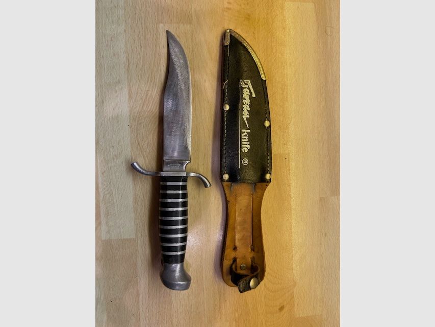 Tarzan Knife - classic Bowie knife with leather sheath