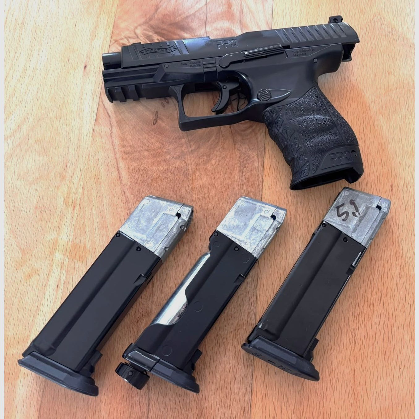 Walther PPQ M2 . 43 Ram Waffe PowerSet con 3 caricatori