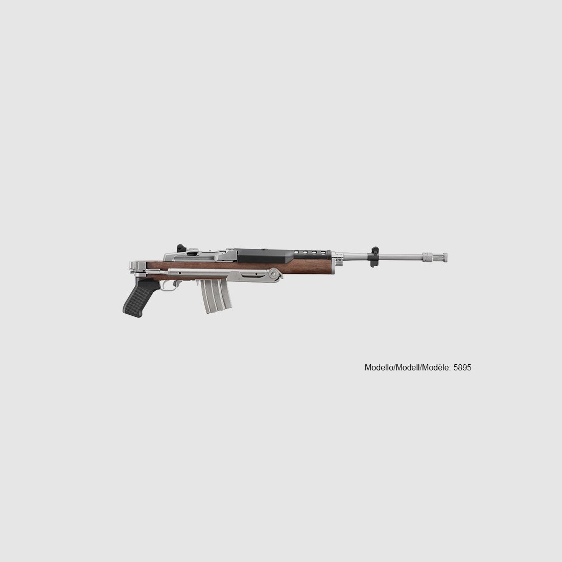 Ruger – semi-automatic / Mini-14 Tactical / 5.56 Nato / 18.50 / MT1/2-28 / 20 rounds / walnut with stainless side-folder, image 3 of 3