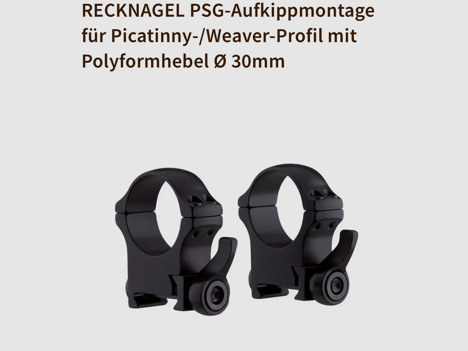 RECKNAGEL PSG-Aufkippmontage für Picatinny-/Weaver-Schiene 
