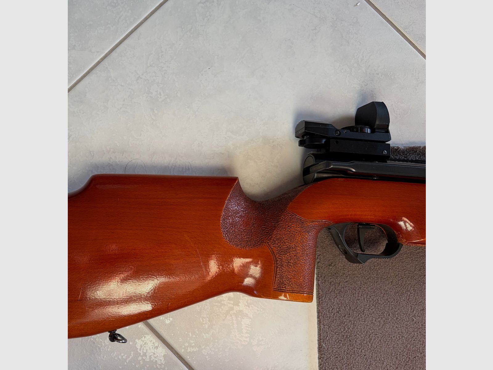 Schönes Luftgewehr Haenel 312 Seitenlader