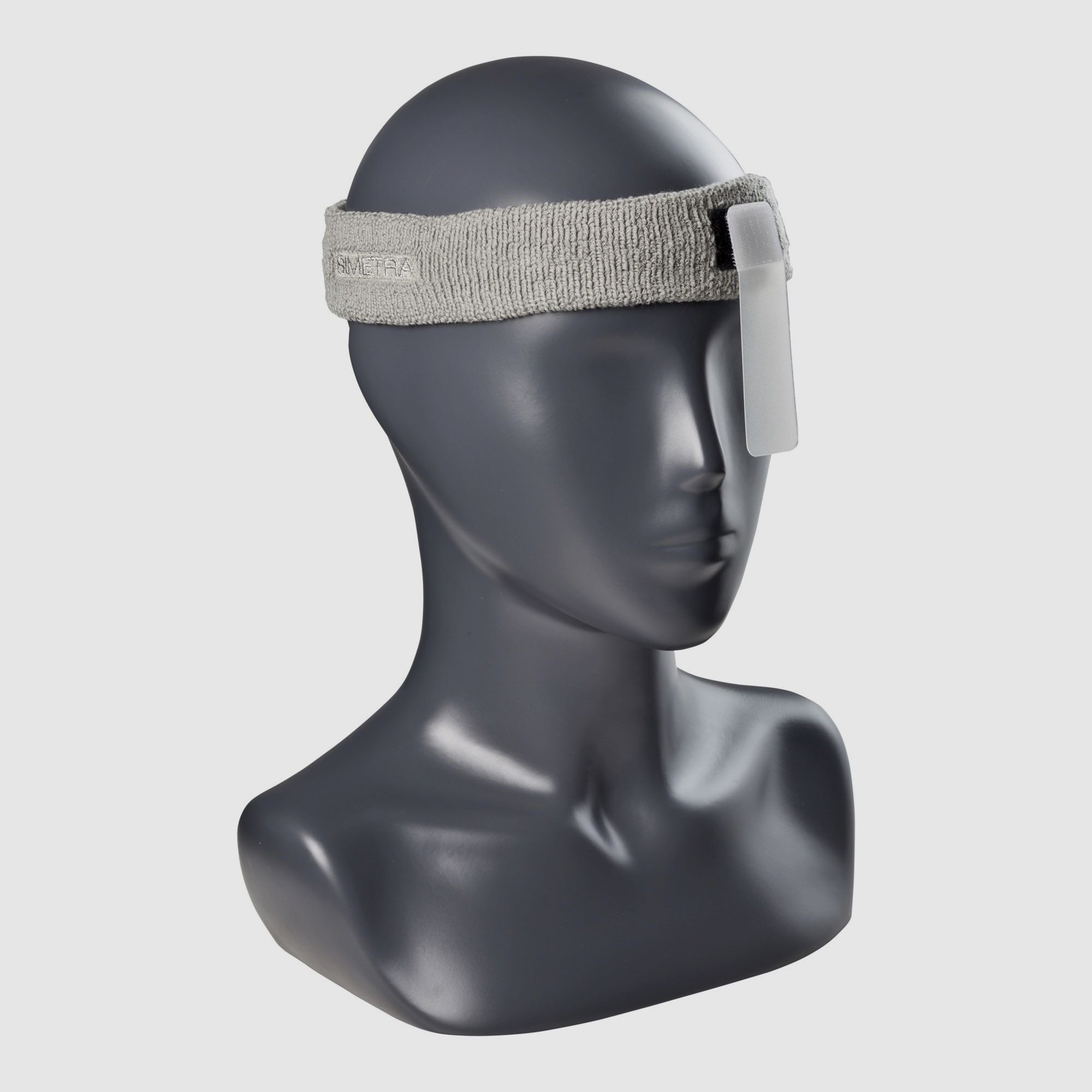 Cinta para la cabeza Simetra con visera gris gorra/cinta de tiro