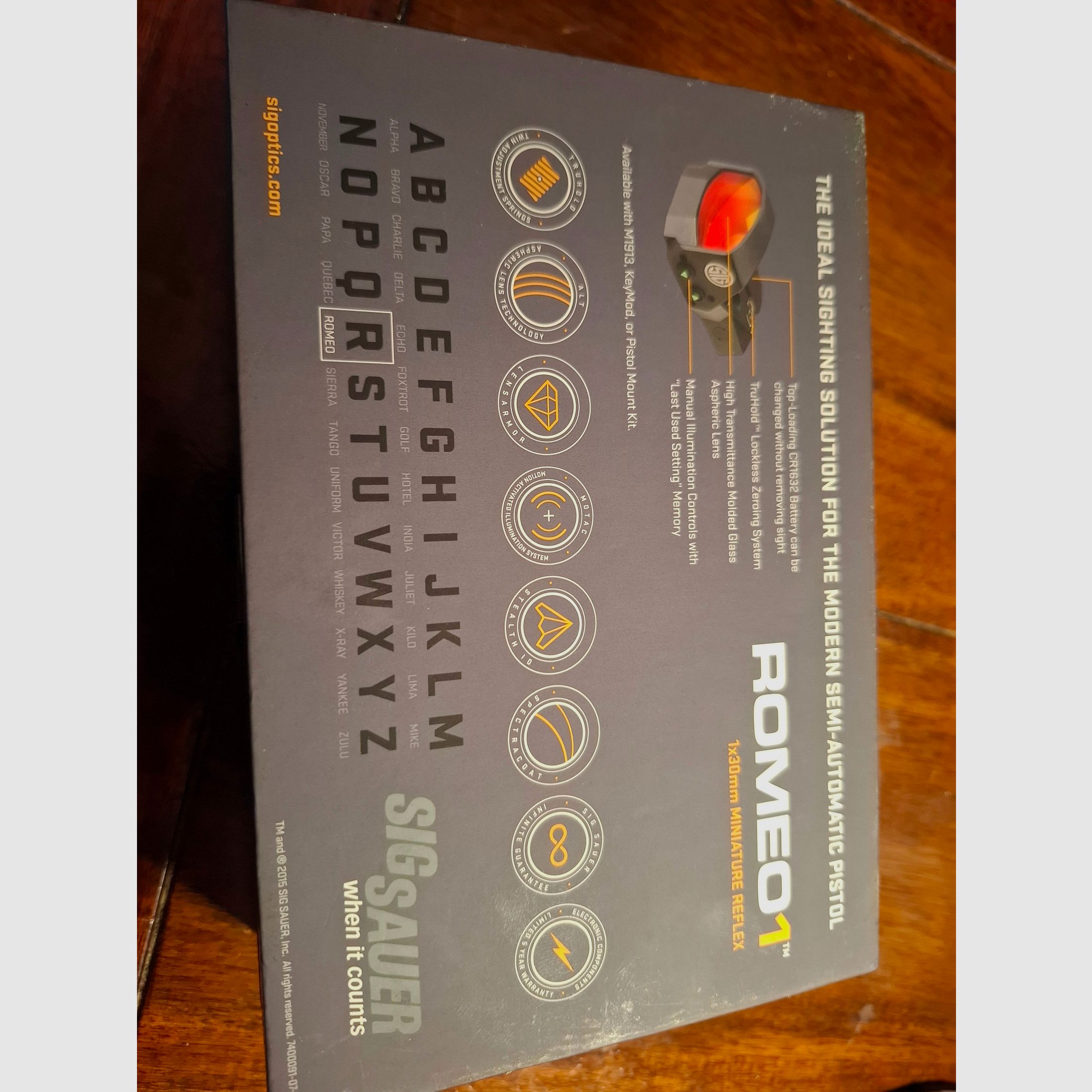 SIG SAUER ROMEO 1 PLUS GLOCK MOS ADAPTERPLATTE