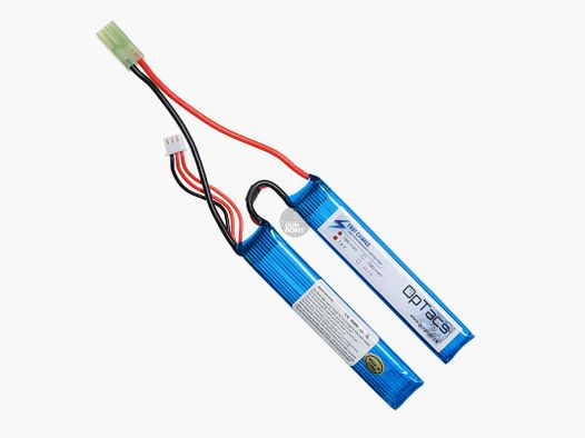 OpTacs LIPO 1300mAh 7.4V 25C 2 ways split Micro TAMIYA