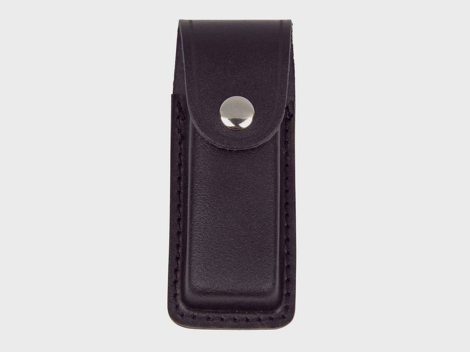 Lederetui schwarz - Grifflänge 11cm, längs tragbar