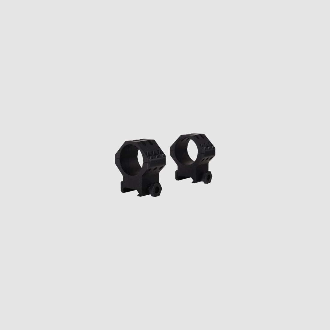 Weaver 6-Hole Weaver-Style Ringe matt schwarz 30mm high, BH 9,53mm